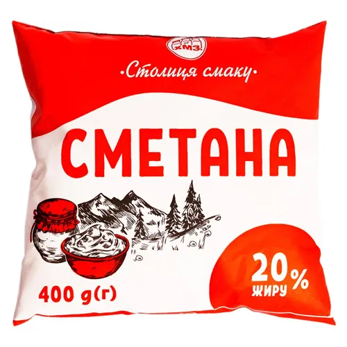 Сметана 20% Столиця Смаку 400г