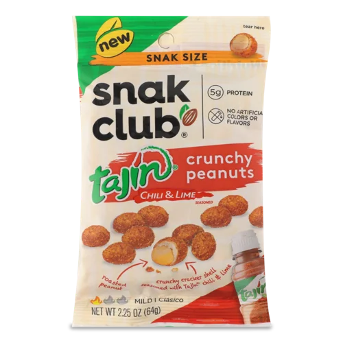Арахіс Вищого Ґатунку Snak Club Tajin зі Смаком Чилі і Лайму, 150г
