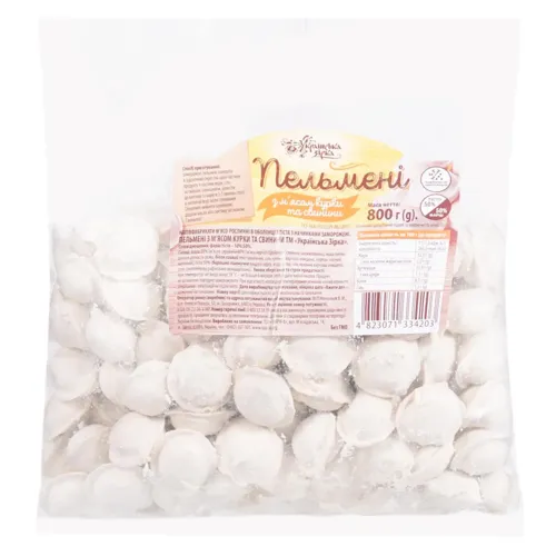 Пельмені Українська Зірка з м’ясом курки та свинини 800г