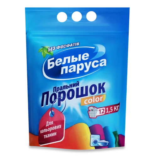 Пральний Порошок Color Белые паруса, Білий, 1500г