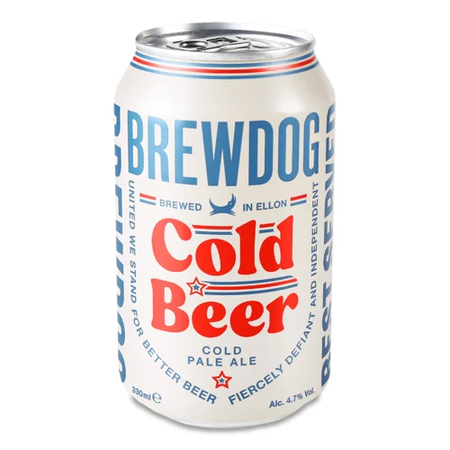 Пиво BrewDog Cold Beer світле з/б,0,33л
