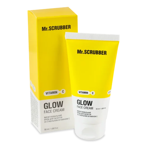 Крем для Обличчя Висвітлювальний зі Вітаміном C Glow Vitamin C Mr.Scrubber, 50мл