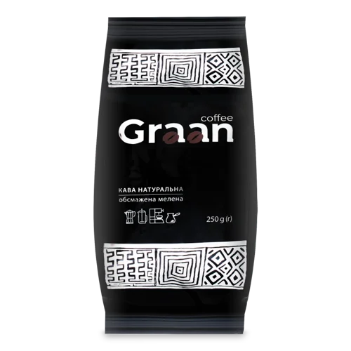 Кава Натуральна Обсмажена В Зернах Graan, м/у 250г