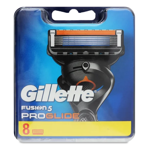 Гоління: Змінні касети Fusion 5 Proglide Gillette 8 шт, в/ґ