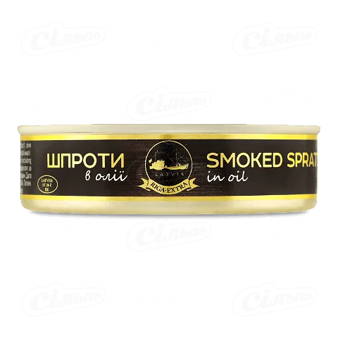 Шпроти Banga в олії, прозора кришка, 160г