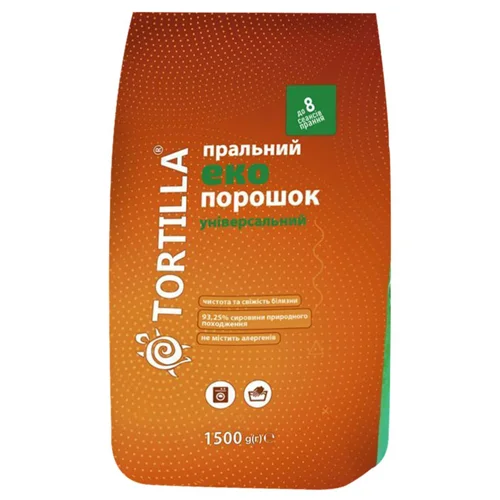 Пральний порошок Tortilla Еко універсальний 1,5кг