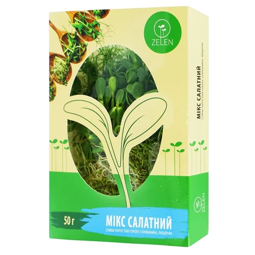 Мікрозелень Zelen Мікс салатний 50г