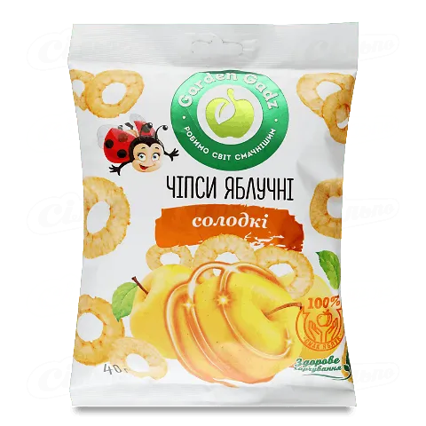 Чіпси Gadz яблучні солодкі 40г