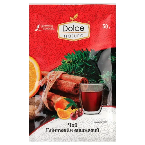 Чай Dolce Natura Глінтвейн вишневий концентрат 50г