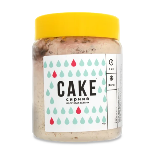 Десерт Творожний Cake Клубніка-Базилік ЛТ Moloko Bar