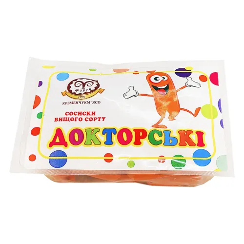 Сосиски Фарро Докторські вищого ґатунку