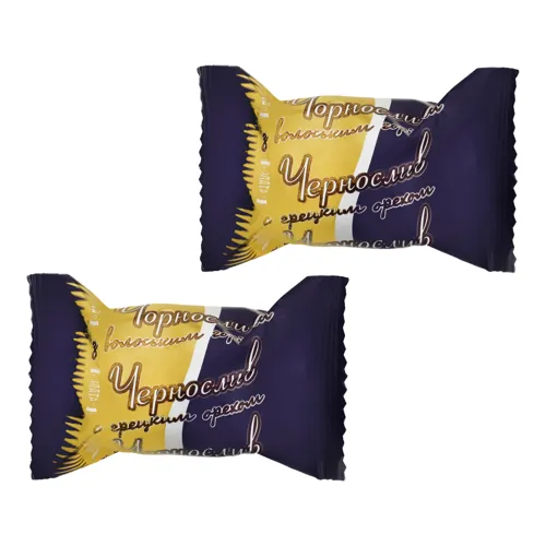 Цукерки Чорнослив з волоським горіхом глазурований Злата кг