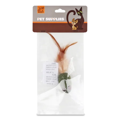 Іграшка д/котів Мишка з кот м'ятою +штуч пір 4,5см