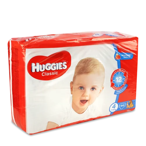 Підгузки Huggies Classic Джамбо 4 В* в/ґ, 52 шт