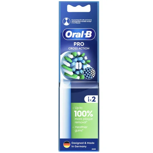 Насадки Oral-B Pro Cross Action змінні для електричної зубної щітки 2шт