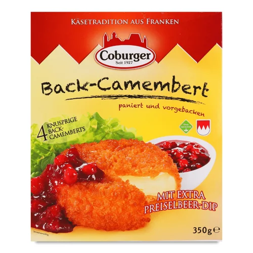 Кульки сирні Coburger Back Camembert 45% коров`ячого молока, 350г