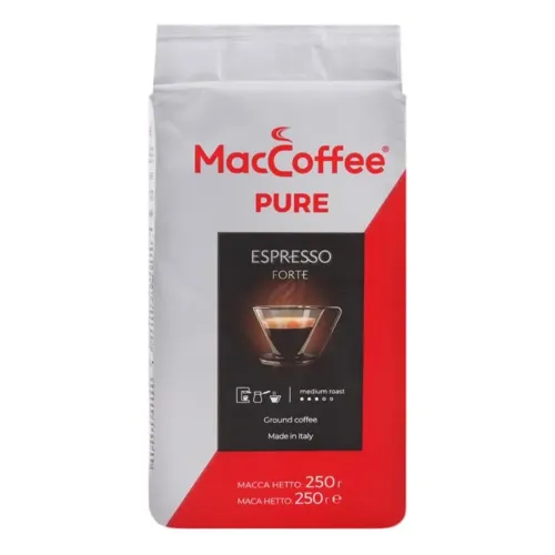 Кава смажена мелена натуральна Espresso Forte Pure MacCoffee м/у 250г.
