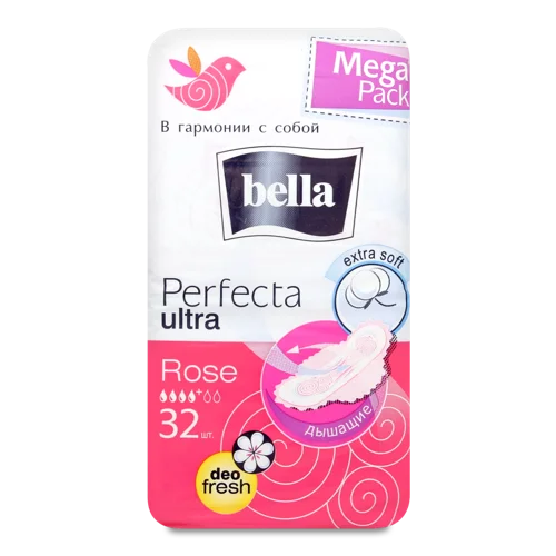 Гігієнічні Прокладки Rose Ultra Perfecta Bella, 32 шт, в/ґ