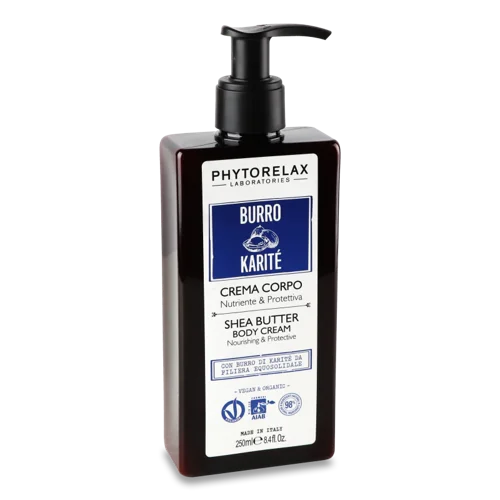Крем для Тіла Поживний та Пом'якшуючий Shea Butter Vegan&Organic, Phytorelax, 250мл
