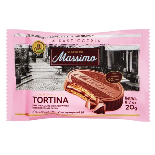 Печиво Maestro Massimo Tortina з шоколадним кремом 20г