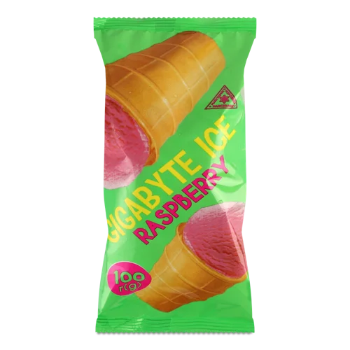 Морозиво 12% В/ґ У Вафельному Стаканчику Raspberry Gigabyte, 100г