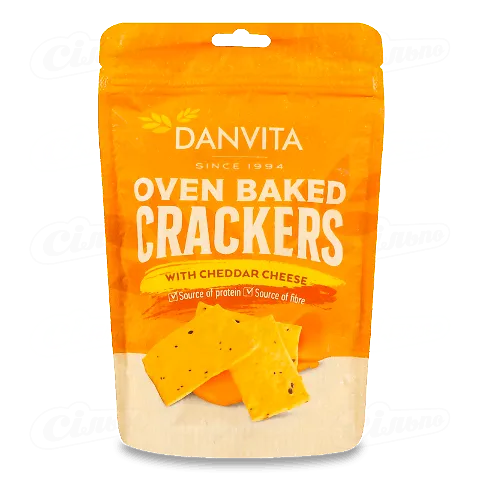 Крекери Danvita з сиром чеддер, 100г