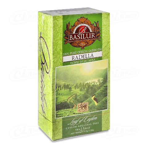 Чай зелений Basilur без конверту, 25*1,5г/уп