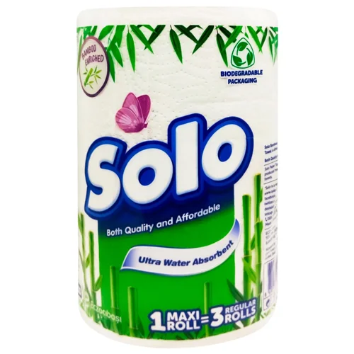 Рушники паперові Solo Maxi білі 240арк