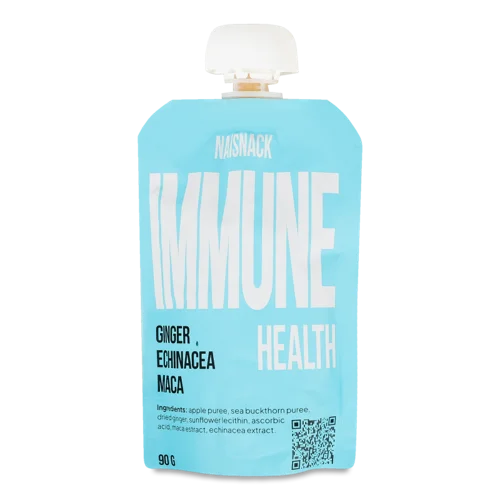 Снек-Пюре Яблучно-Обліпихове Гомогенізоване Стерилізоване, Імунітет, Naisnack, д/п, 90г