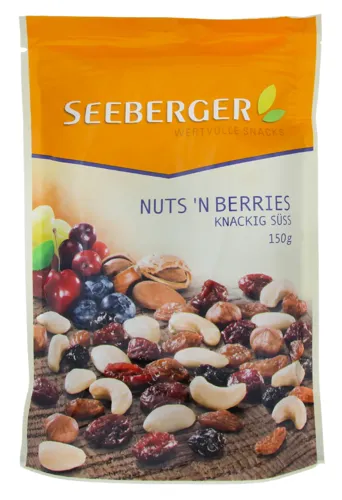 Суміш Seeberger горішків та ягід поживна 150г х13