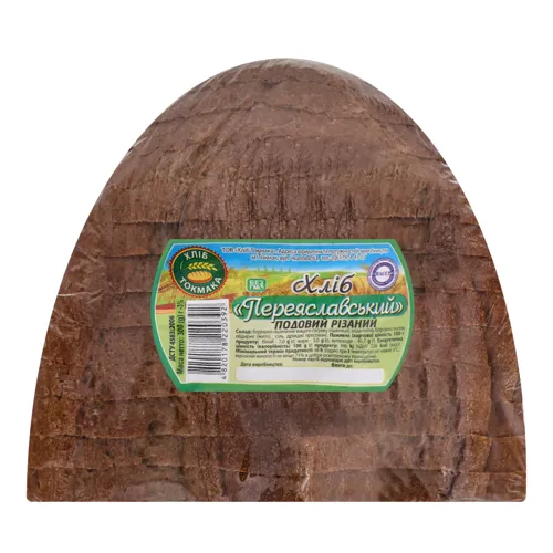 Хліб подовий нарізний Переяславський Хліб Токмака м/у 300г