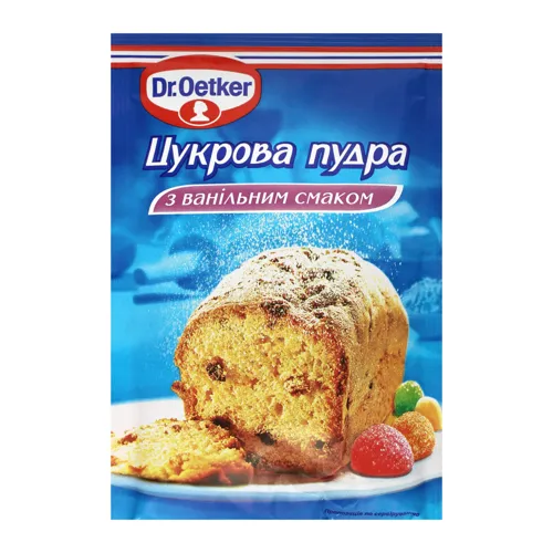 Пудра цукрова з ванільним смаком Dr. Oetker м/у 80г