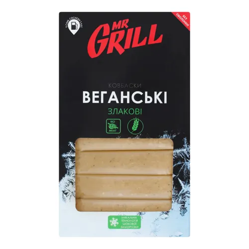 Ковбаски веганські заморожені Злакові Mr.Grill к/у 330г