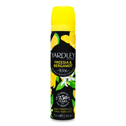 Дезодорант Тіла Парфумований Freesia & Bergamot Yardley, 75мл