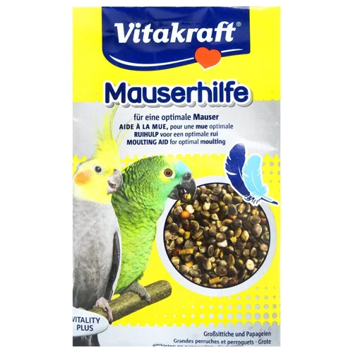 Вітаміни Vitakraft Mauserhilfe для середніх та великих папуг під час линьки 25г