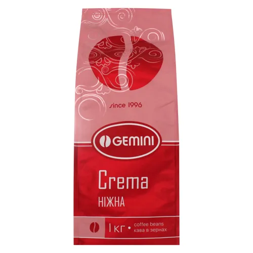Кава Gemini Crema Ніжна в зернах 1кг
