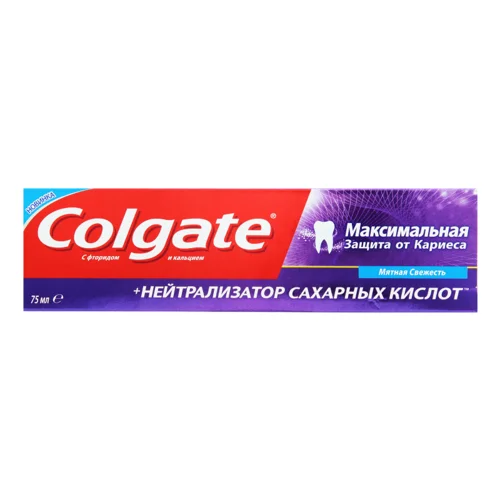 Зубна Паста М'ятна Свіжість Максимальний Захист Від Карієсу, Colgate, 75мл