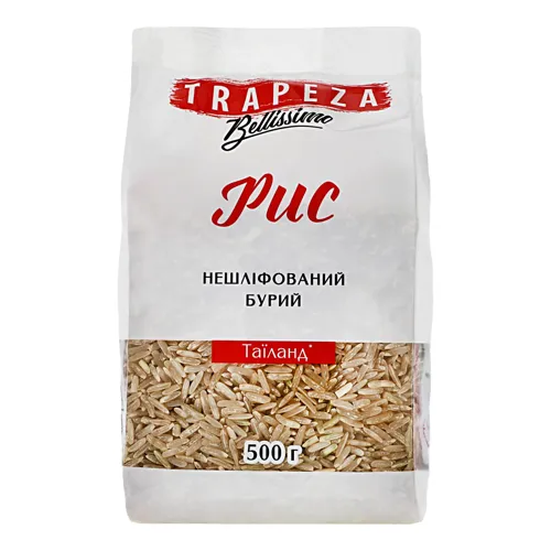 Рис бурий нешліфований Trapeza м/у 500г