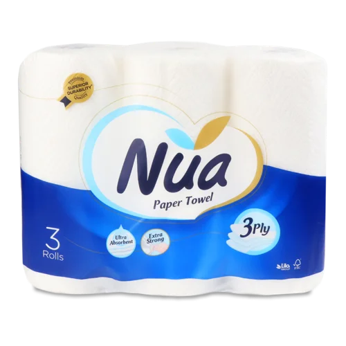 Рушники паперові Nua 3-шари, в/ґ, 3 шт