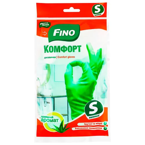 Рукавички господарські Fino Aloe Vera латексні S