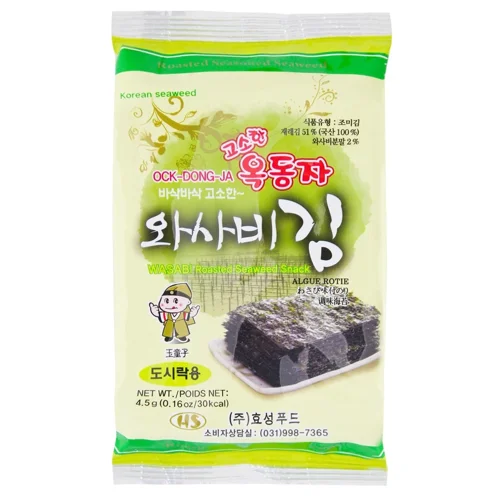 Норі снек Ock Dong Ja з васабі 4,5г