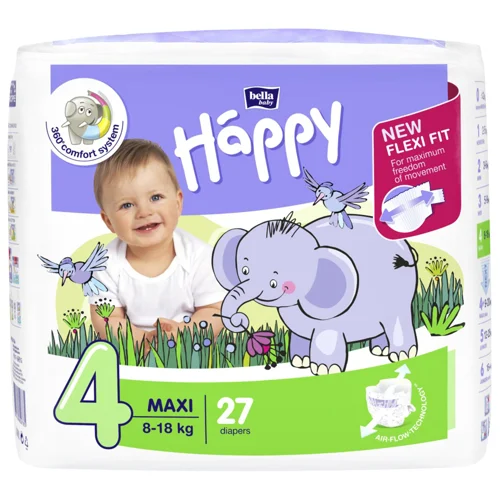 Підгузки Bella baby Happy maxi 4  8-18кг 27шт