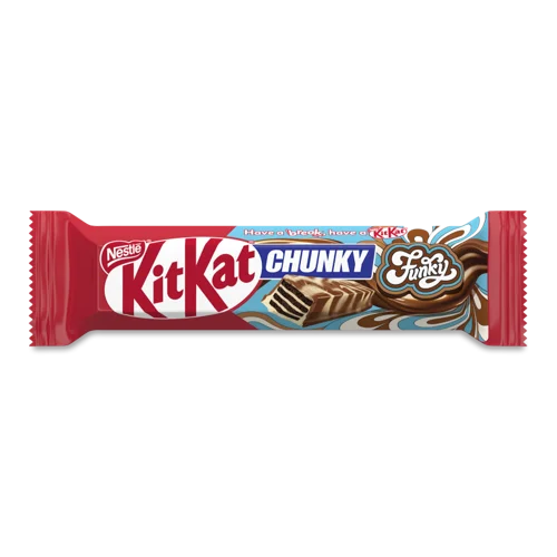 Вафлі Молочний Шоколад та Біла Глазур Chunky Funky Kit Kat, 40г