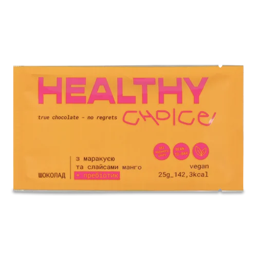 Шоколад З Маракуєю Та Слайсами Манго В/ґ З Пребіотиком, 25г