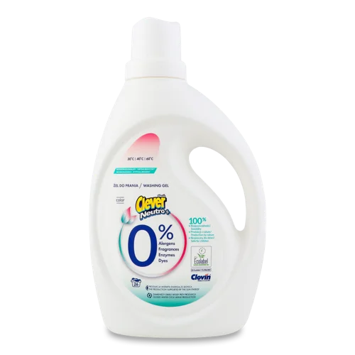 Засіб Для Прання Рідкий Color Neutro+ Clever, 1.56л