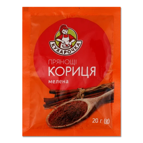 Кориця Мелена, Вищого Ґатунку, Картонна Упаковка, 20г