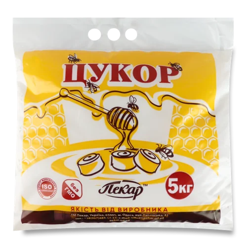 Цукор Білий Кристалічний В/ґ, Пакування М/У 5кг