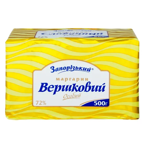 Маргарин Запорізький Вершковий особливий 72% 500г