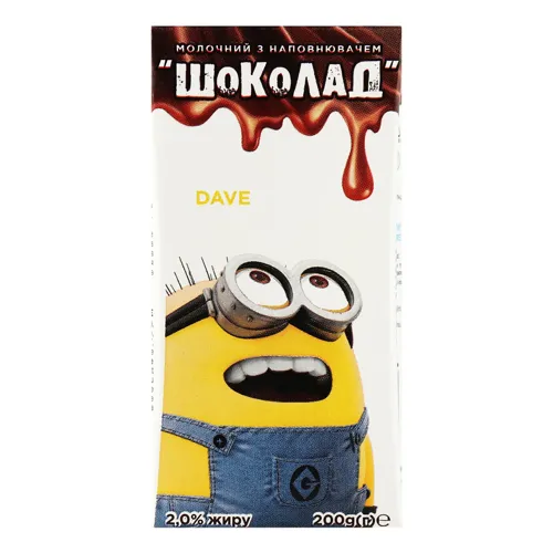Коктейль молочний 2% ультрапастеризований Шоколад Despicable Me т/п 200г