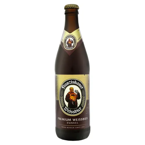 Пиво 0.5л 5% темне пастеризоване Hefe-Weissbier Dunkel Franziskaner